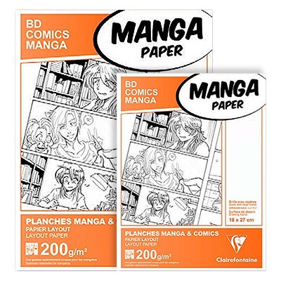 Bloc Planches papier Manga paper 40 feuilles