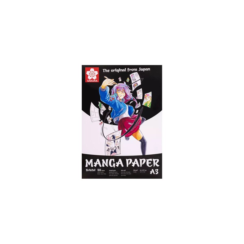 Papier Manga A4, 250G, 20 pages