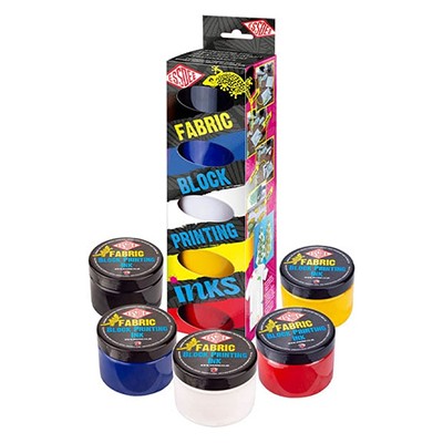 Zestaw Fabric Printing Ink na tkaniny Essdee, 5 x 150 ml