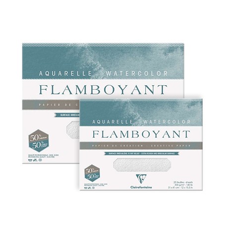 Blok akwarelowy Flamboyant ER, 20 ark. 300 g, 31 x 41 cm