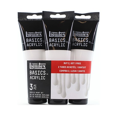 titanium white set of 3 basics acrilic