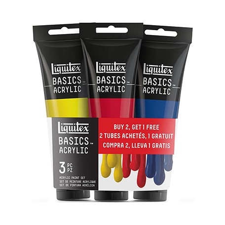 Farby akrylowe Liquitex Basics 3 x Titanium White 118 ml