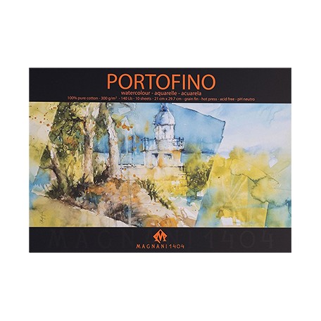 Blok do akwareli Portofino A4, 10 ark. 300 g/m²