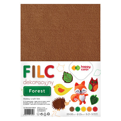 Filc dekoracyjny Forest, Happy Color 20 x 30 cm