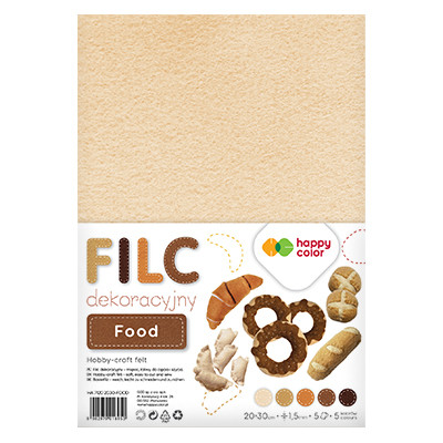 Filc dekoracyjny Food, Happy Color 20 x 30 cm