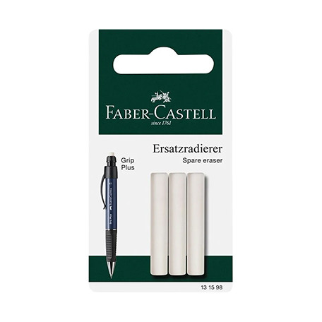 Gumki do ołówka automatycznego Faber Castell, 3 sztuki