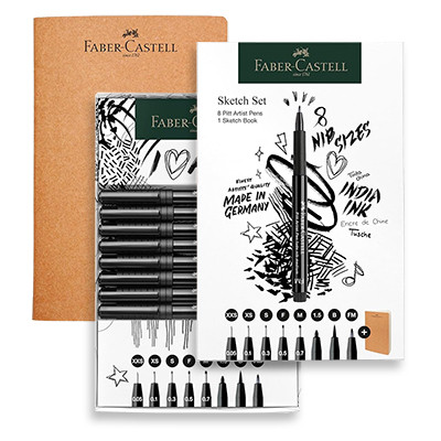 Zestaw szkicowy Sketch Set Faber-Castell, 8+1 elem.