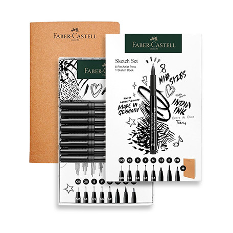 Zestaw szkicowy Sketch Set Faber-Castell, 8+1 elem.