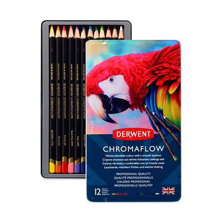 Derwent Chromaflow kredki rysunkowe 12