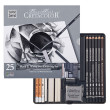 Zestaw Black & White Box Drawing Set Cretacolor, 25 elem.