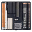 Zestaw Black & White Box Drawing Set Cretacolor, 25 elem.