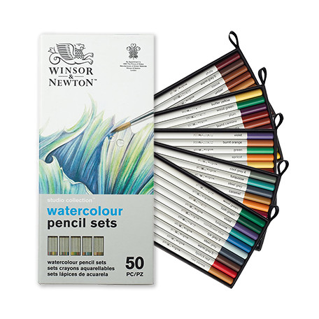 Komplet kredek akwarelowych Winsor & Newton 50 kol.