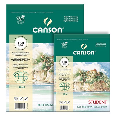 Blok rysunkowy Canson Student, 50 ark. A4, 150g