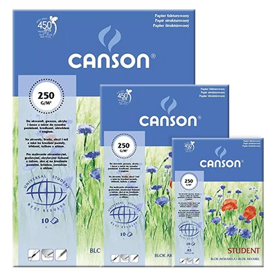 Blok do akwareli Canson, A5, 10 ark. 250g