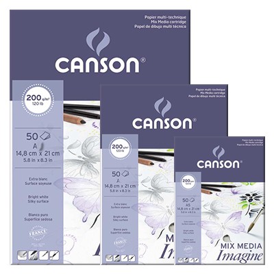 Blok rysunkowy Imagine, Canson, 50ark. A5, 200g