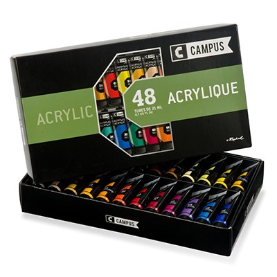 Farby akrylowe Campus, Raphael, zestaw 48 x 21ml