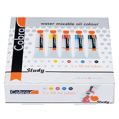 Farby olejne Cobra Study, Talens,  5 x 40ml
