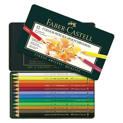 Kredki rysunkowe Polychromos, Faber-Castell, 12 kolorów