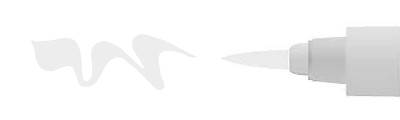 Light grey, pisak pędzelkowy Brush Liner, Graph'it