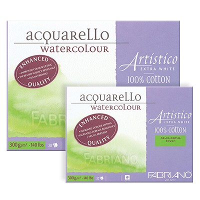 Fabriano Artistico E/W, gruboziarnisty 35,5x51cm, 15ark, 300g