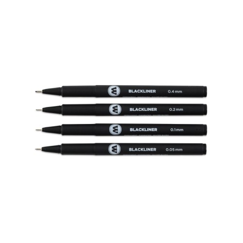 Blackliner Set 1, 4 cienkopisy Molotow
