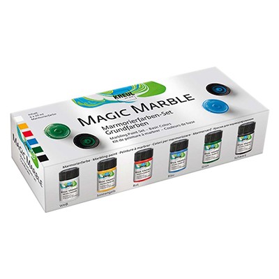 Magic Marble Basic, marmurkowe farby, 6 kol.