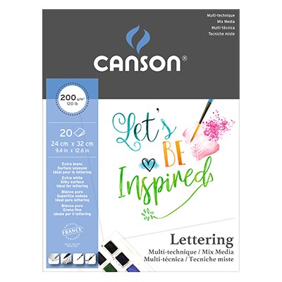 Canson Lettering Mix Media, blok 24 x 32 cm