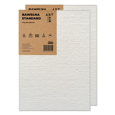 70 x 100 cm, podobrazie bawełniane Standard, 2–pak