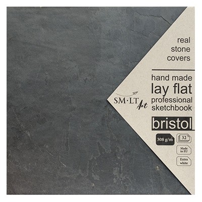Bristol blok w kamiennej okładce 19,5 x 19,5 cm