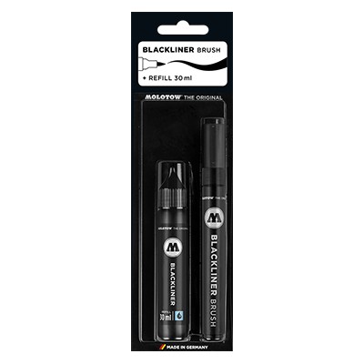 Brush Blackliner + 30 ml tuszu, Molotow