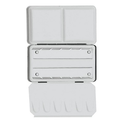 Metalowe etui na 12 półkostek akwareli + paleta, pocket box
