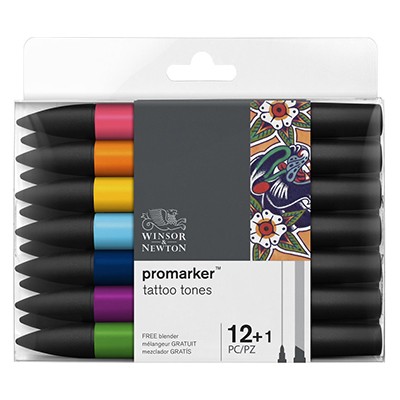 Tattoo Tones, zestaw pisaków Promarker 13 szt.