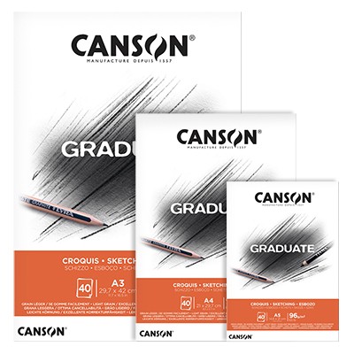 Blok Canson Graduate Sketching A4, 96 g, 40 ark.