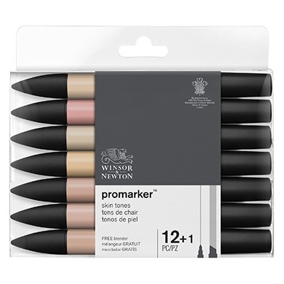 Skin tones, zestaw pisaków Promarker W&amp;N, 13 sztuk