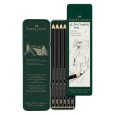 Ołówki grafitowe Pitt Graphite Matt, Faber-Castell, 6 szt.