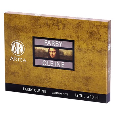 Farby olejne Artea 12 x 18 ml set 2, Astra
