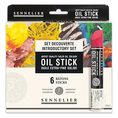 Oil Stick zestaw farb olejnych w sztyftach, Sennelier, 6 szt.