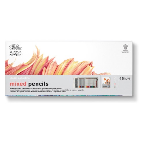 Zestaw kredek rysunkowych Mixed, Winsor &amp; Newton, 45 elem.