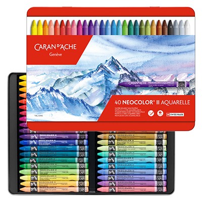 Komplet pasteli Neocolor II Aquarelle 40 kolorów