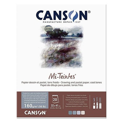 Blok Mi-Teintes – odcienie zimne, Canson, 32x41cm, 20 ark. 160 g