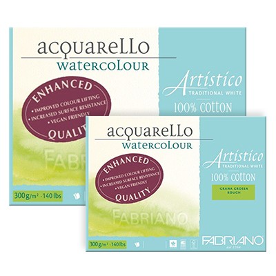 Fabriano Artistico T/W, gruboziarnisty blok 23 x 30,5cm, 20 ark, 300 g