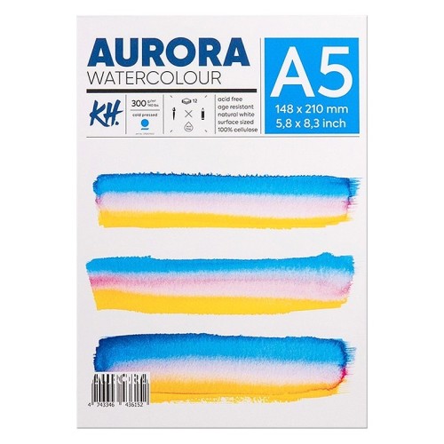 Blok do akwareli Aurora CP, A5, 300 g, 12 ark.