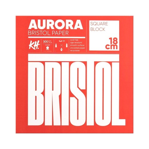 Blok Bristol Aurora 18 x 18 cm, 300 g, 20 ark.