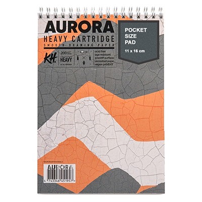 Blok na spirali Heavy Cartridge Aurora 11 x 16 cm, 25 ark.