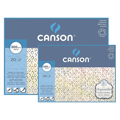 Blok Aquarelle Canson R 60 % bawełny, 20 ark. 25 x 36 cm