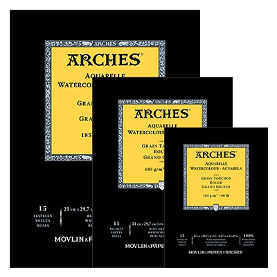 Arches - gruboziarnisty blok akwarelowy A3, 185 g, 15 ark.
