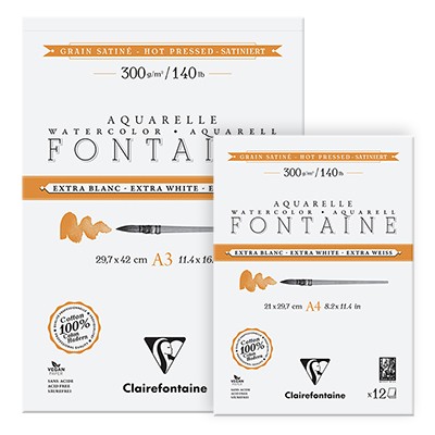 Blok akwarelowy Fontaine Satine 29.7 x 42  cm, 300 g