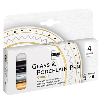 Pisaki Glamour Glass &amp; Porcelain Kreul, 4 kolory