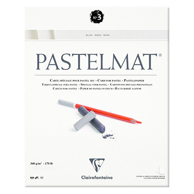 Pastelmat white, blok do pasteli Clairefontaine, 30/40 cm