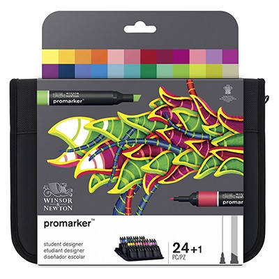 Student designer, zestaw pisaków Promarker W&amp;N, 24 sztuki
